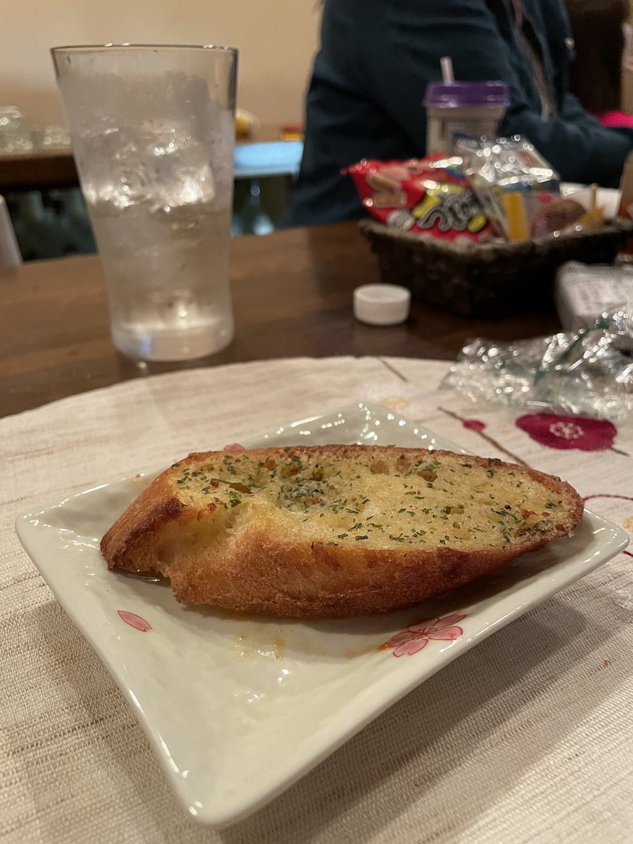 二次会のご飯は
ガーリックトースト