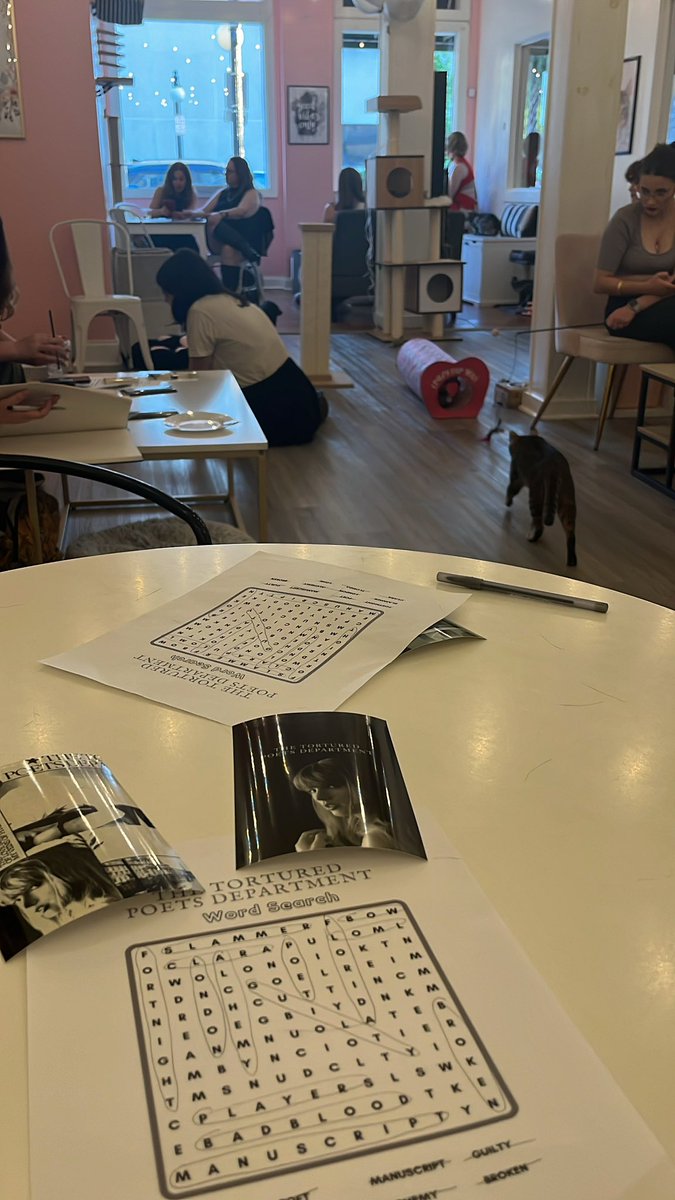 i_am_loveddd's tweet photo. @taylornation13  we went to a listening event at a kitty cafe last year! https://t.co/AkyZLuZDsT