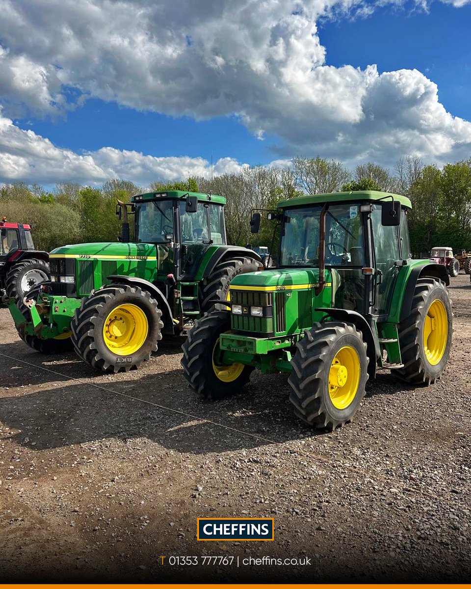 CheffinsMachine's tweet photo. 🟢 Deere Oh Dear 🟢

Have a look at these stunning John Deere tractors that have landed early for our huge Cambridge Vintage Sale on 25th/26th April. 

#Cheffins #Vintage #JohnDeere #ClassicTractor #Auction https://t.co/oA4uf0eV8c