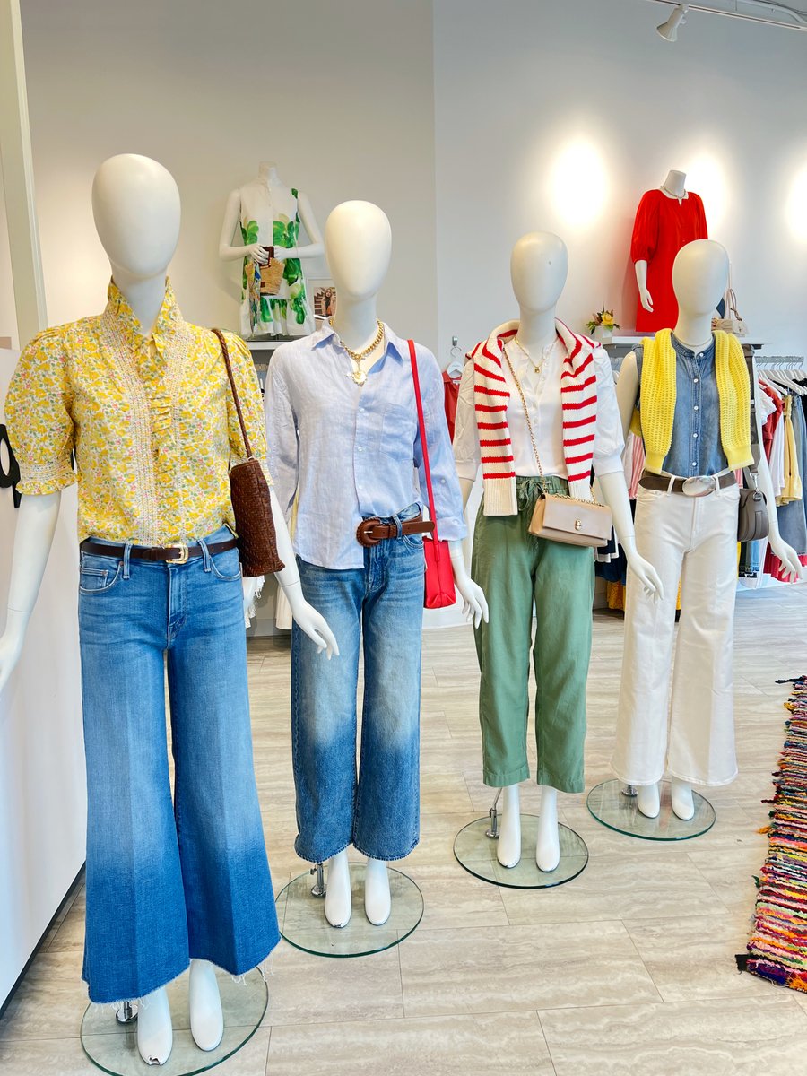 Happy Saturday! All stores are open today 10-7 and will be closed Sunday, 4/20 for Easter. Swing by today to enjoy the sunny weather and shop all of our fresh new arrivals 🌞💛