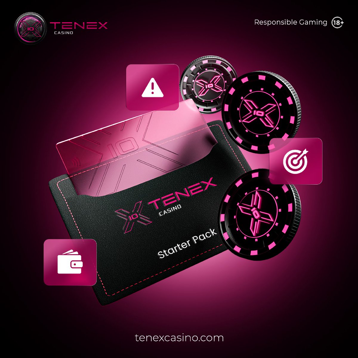 Tenexcasino's tweet image. New here? Here’s what you need:

✅ Wallet
✅ Game strategy
✅ Risk appetite

Let’s roll.

#CryptoGamblerKit #StartPlaying