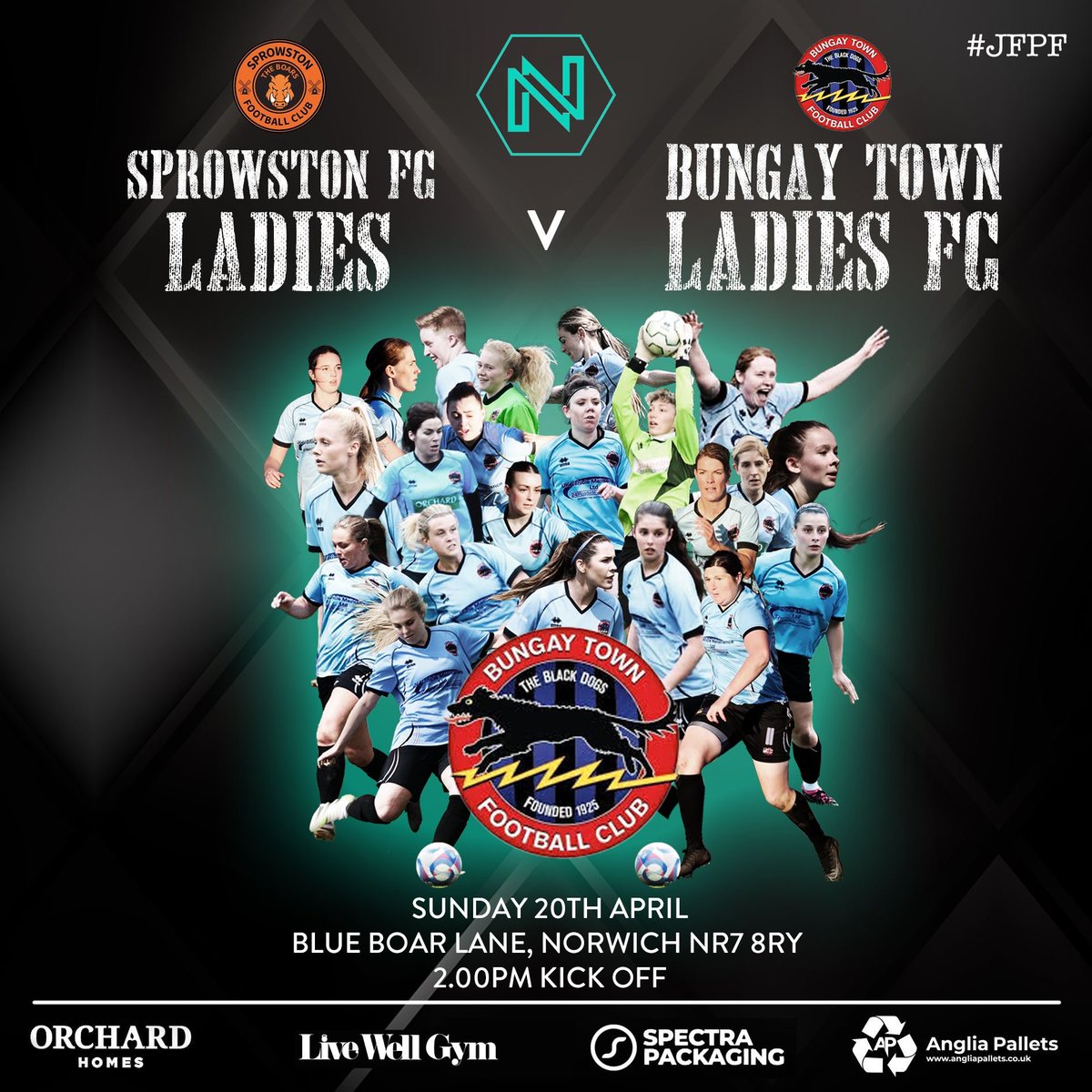 Bungay Town Ladies (@bungayladiesfc) on Twitter photo After a 3-0 win against <a href="/CostesseyLadies/">CostesseyLadies</a> at the weekend, the ladies look ahead to tomorrow against a strong <a href="/SprowstonLadies/">Sprowston FC Womens</a> team.
Details below 🐣 After a 3-0 win against <a href="/CostesseyLadies/">CostesseyLadies</a> at the weekend, the ladies look ahead to tomorrow against a strong <a href="/SprowstonLadies/">Sprowston FC Womens</a> team.
Details below 🐣