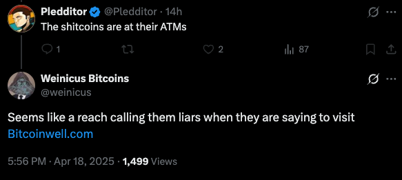 Pledditor thinks shitcoins are inside the ATMs