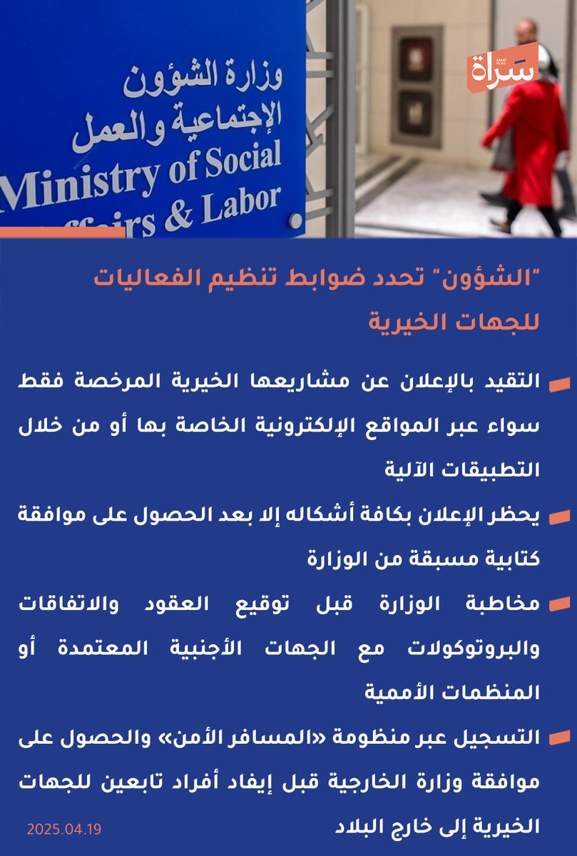 "الشؤون" تحدد ضوابط تنظيم الفعاليات للجهات الخيرية