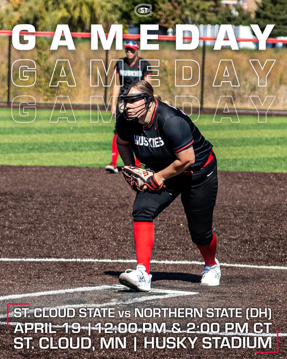 SCSUHUSKIES_SB's tweet photo. 𝐒𝐄𝐍𝐈𝐎𝐑 𝐃𝐀𝐘 𝐒𝐀𝐓𝐔𝐑𝐃𝐀𝐘 🤩

🆚 Northern State (DH)
⌚ Noon &amp; 2 p.m.
📍 St. Cloud
🏟️ Husky Stadium
📊 https://t.co/dJWbJWIaCK
💻 https://t.co/cMFrWKTUT5 (G1)
💻 https://t.co/AfYqIPP0FS (G2)
📖 https://t.co/PAZMCWUhO7

#PackMentality 🐾 | #HuskiesSoftball 🥎 https://t.co/5cn7SU0fZ1