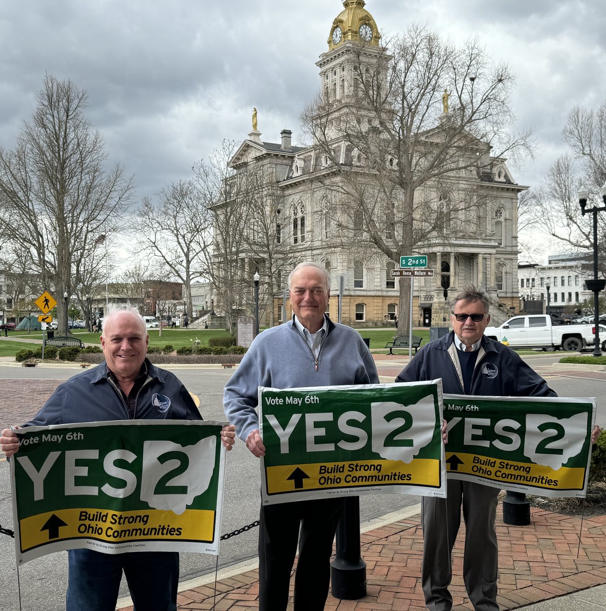 OHCounties's tweet image. Licking County Commissioners Rick Black, Tim Bubb and Duane Flowers are advocating for and urging all Ohio voters to support #Issue2 and renew the #OhioPublicWorks program. 

#StrongerCountiesStrongerOhio