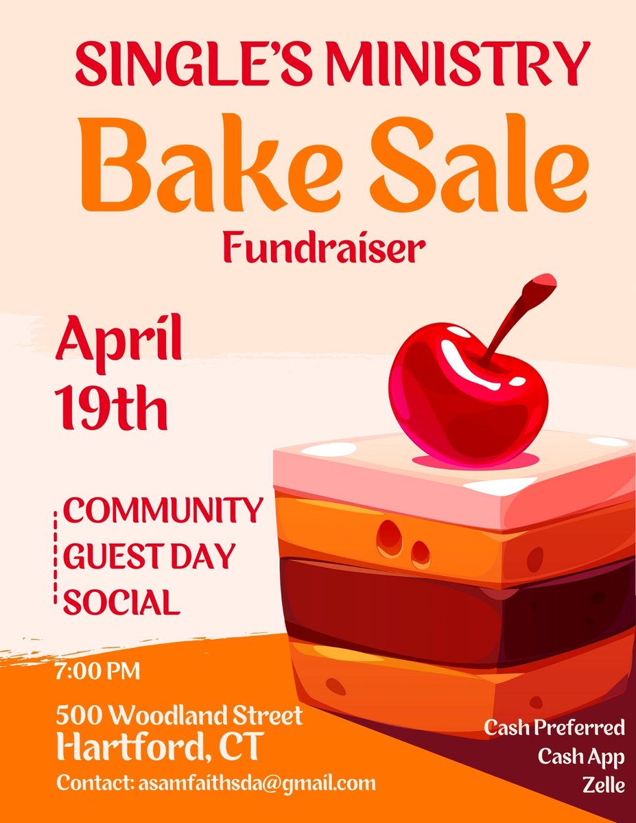 faith_sda's tweet photo. Sabbath Flow - 4.19.25
Faith Community Guest Day is the perfect place to feel at home. 

9 AM - First Praise 
10 AM - Sabbath School
11 AM - Divine Worship
2 PM - Lunch
4 PM - Ministry Expo
7PM - Silent Party &amp; Bake Sale

Stay connected  https://t.co/kd3x8wCOdL
#HappySabbath https://t.co/2inJdvRkJZ