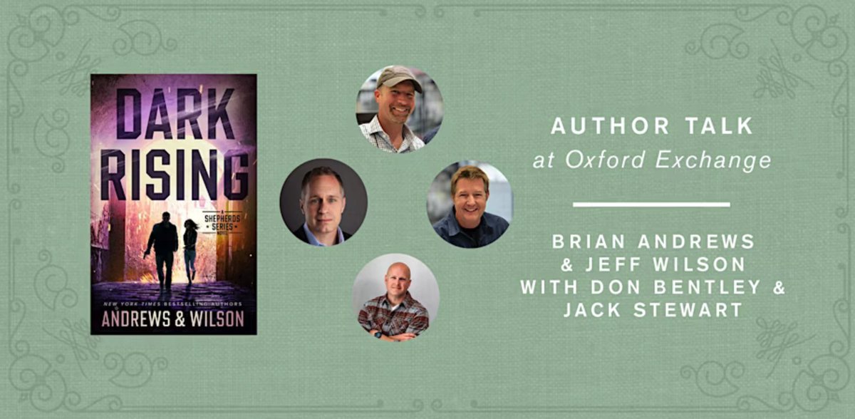 Join us in conversation w/ <a href="/bentleydonb/">Don Bentley</a> &amp; <a href="/JackStewartBook/">Jack Stewart</a> at the <a href="/OxfordExchange/">Oxford Exchange</a> in #tampafl 

WHEN: Tuesday, May 6 · 6:30 - 8pm EDT  

Part of our #SOFweek tour, Live Panel talking #thrillers  #JackRyan #service #veterantopics 

<a href="/GlobalSOF/">Global SOF Foundation</a> <a href="/BlackstoneAudio/">Blackstone Publishing</a> <a href="/TheRealBookSpy/">The Real Book Spy</a>