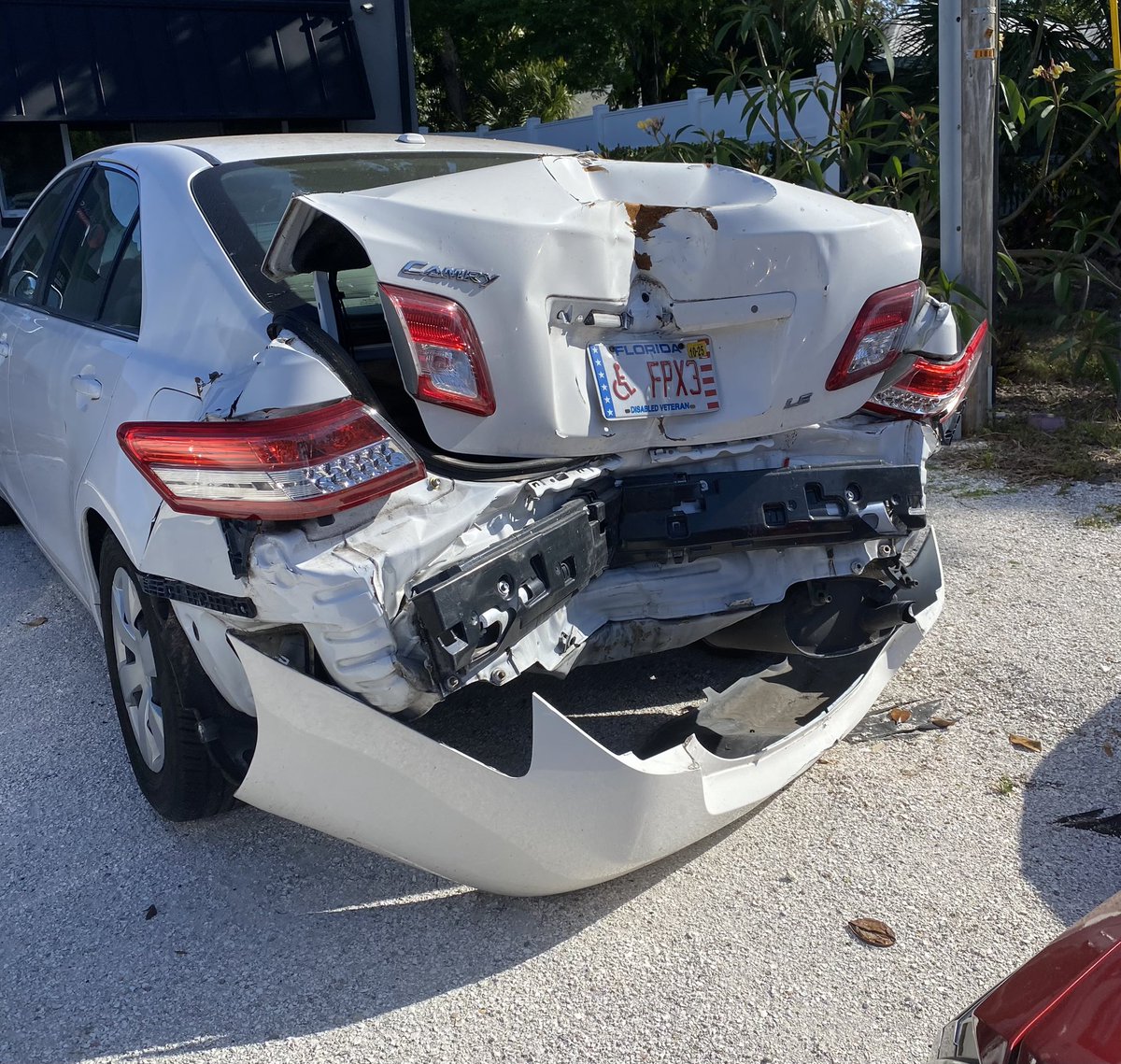 All tail lights pretty much intact !!
