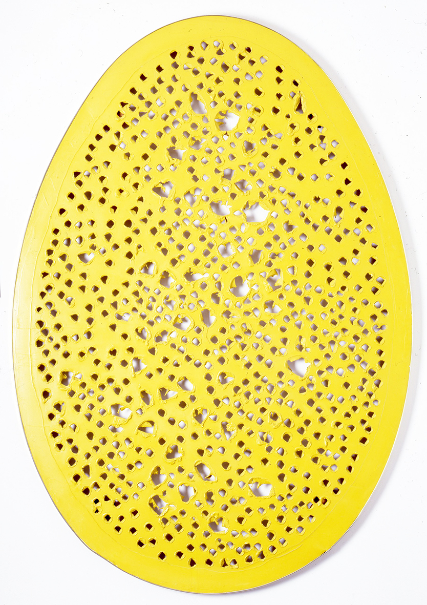 SoutHeritage's tweet photo. Fondazione #SoutHeritage augura buona #Pasqua con l’immagine di un’opera dell’artista Lucio Fontana (1899 –1968) dalla serie: 
 “Concetto spaziale, la fine di Dio (giallo cadmio)”
1963-64
 buchi e squarci su tela sagomata
 178x123 cm.

#pasqua25
#easter25
#BuonaPasqua https://t.co/Wu0YySggYF