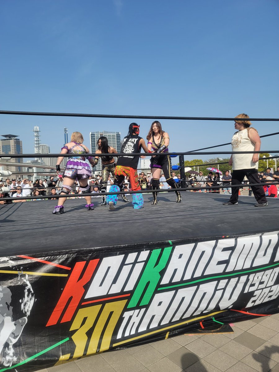 snoopy71121's tweet photo. 場外もドキドキ🫶
#メリケンプロレス
#リングソウル
#メリケンパーク https://t.co/TOxO64tz08