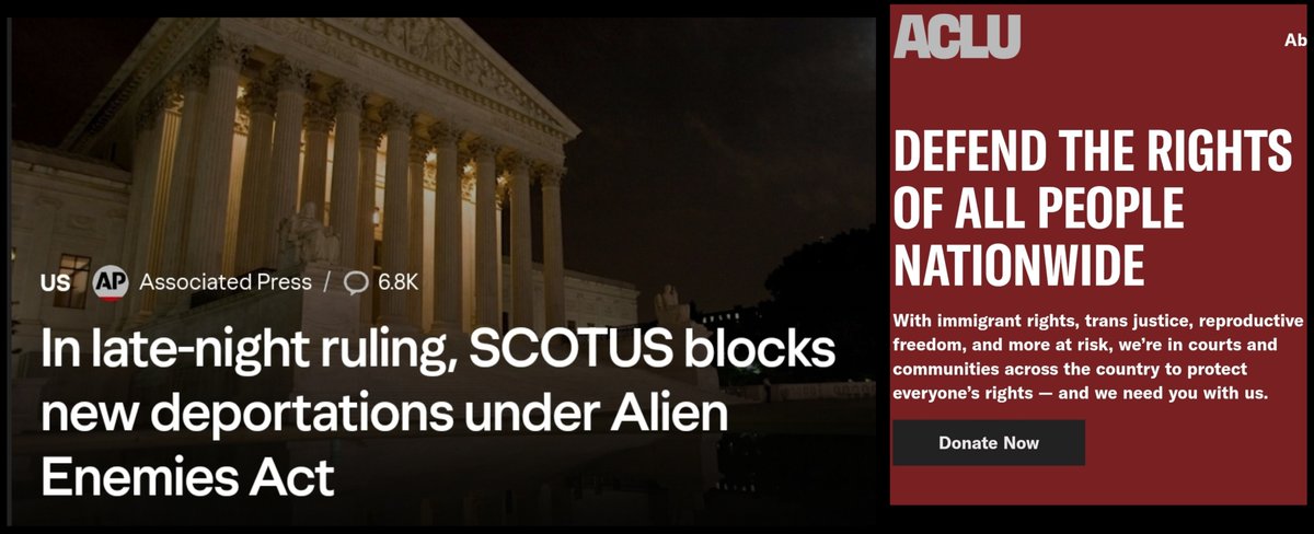 oddbeme's tweet image. We should all be donating to the @ACLU today for their win for human rights.
aclu.org