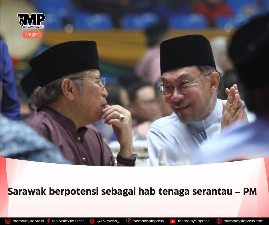 TMPNews_'s tweet photo. Sarawak berpotensi sebagai hab tenaga serantau – PM 

Lebih lanjut:
https://t.co/TBkbFbdJy9

#themalaysiapress #bangsamalaysia #informasiberfaktamembukaminda https://t.co/okgiVTaEj1