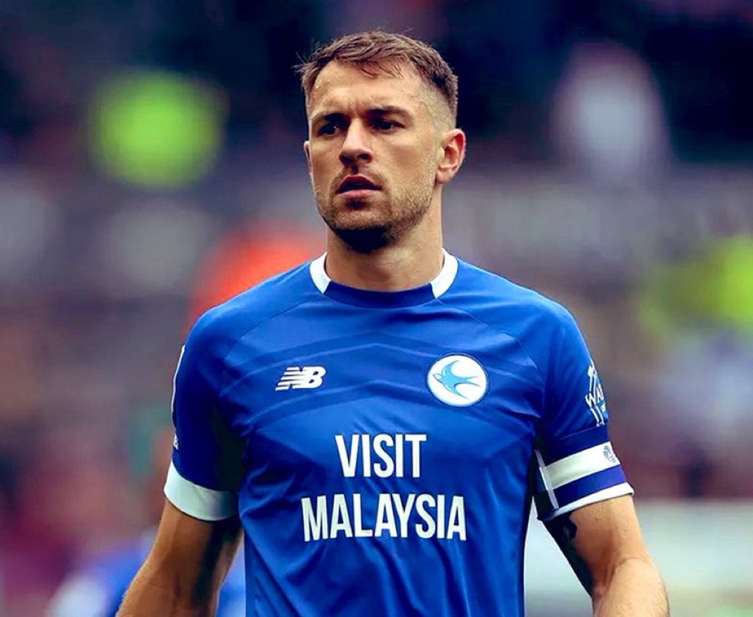 FootyFixedUK's tweet photo. 🚨 OFFICIAL: Aaron Ramsey will take charge as Cardiff City head coach for the remaining three games of the Championship season.

It follows Cardiff decision to sack manager Omer Riza. https://t.co/4OGQQ4axVs