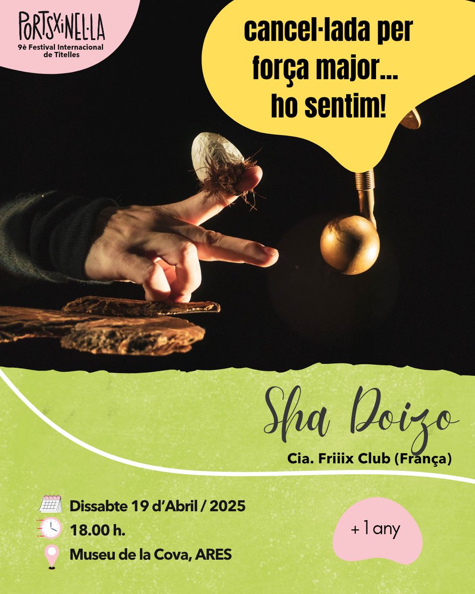 Festival Internacional de Titelles Portsxinel.la (@portsxinella) on Twitter photo 