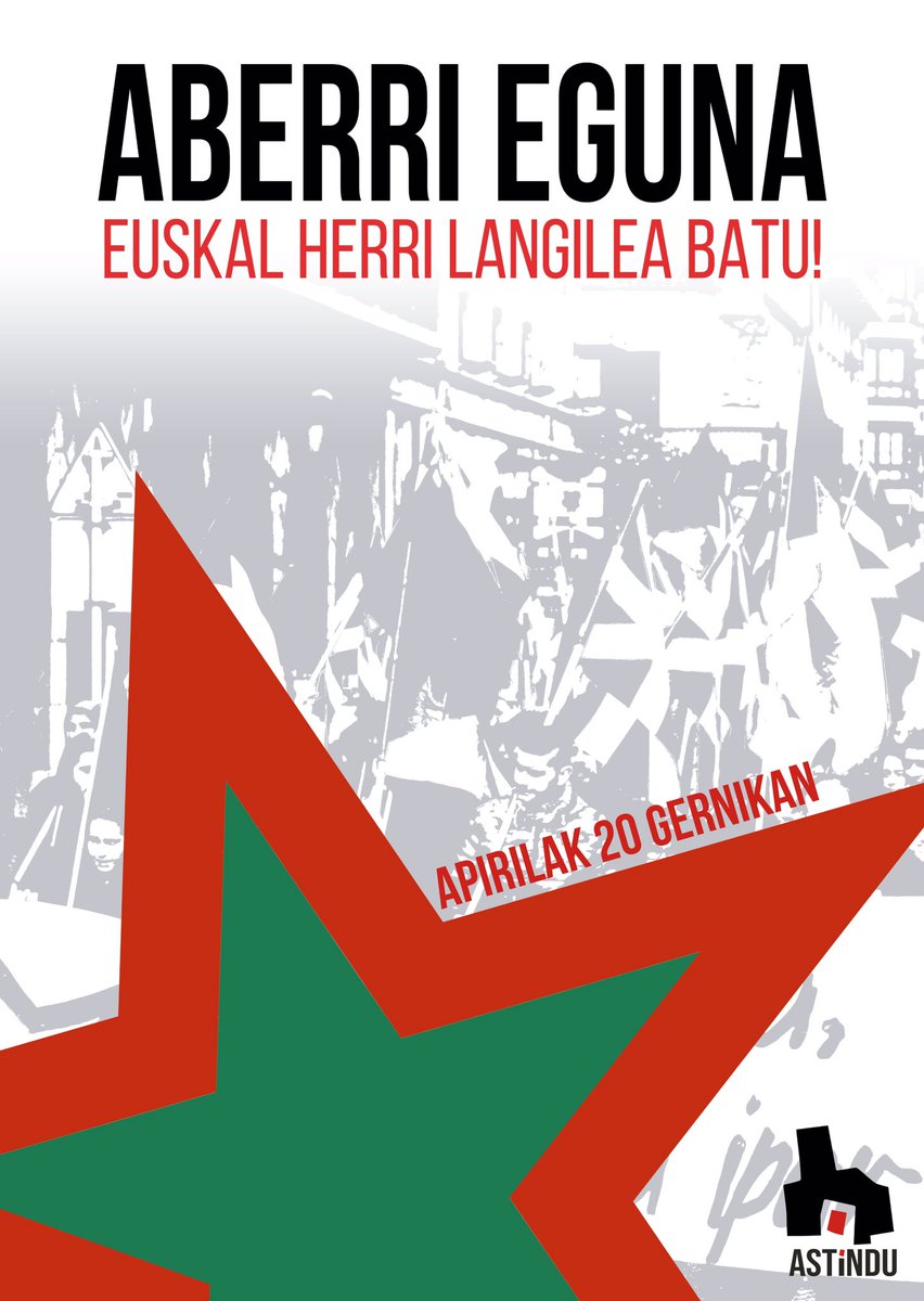 APIRILAREN 20ean DENOK GERNIKARA!
Euskal Herri Langilea batu!