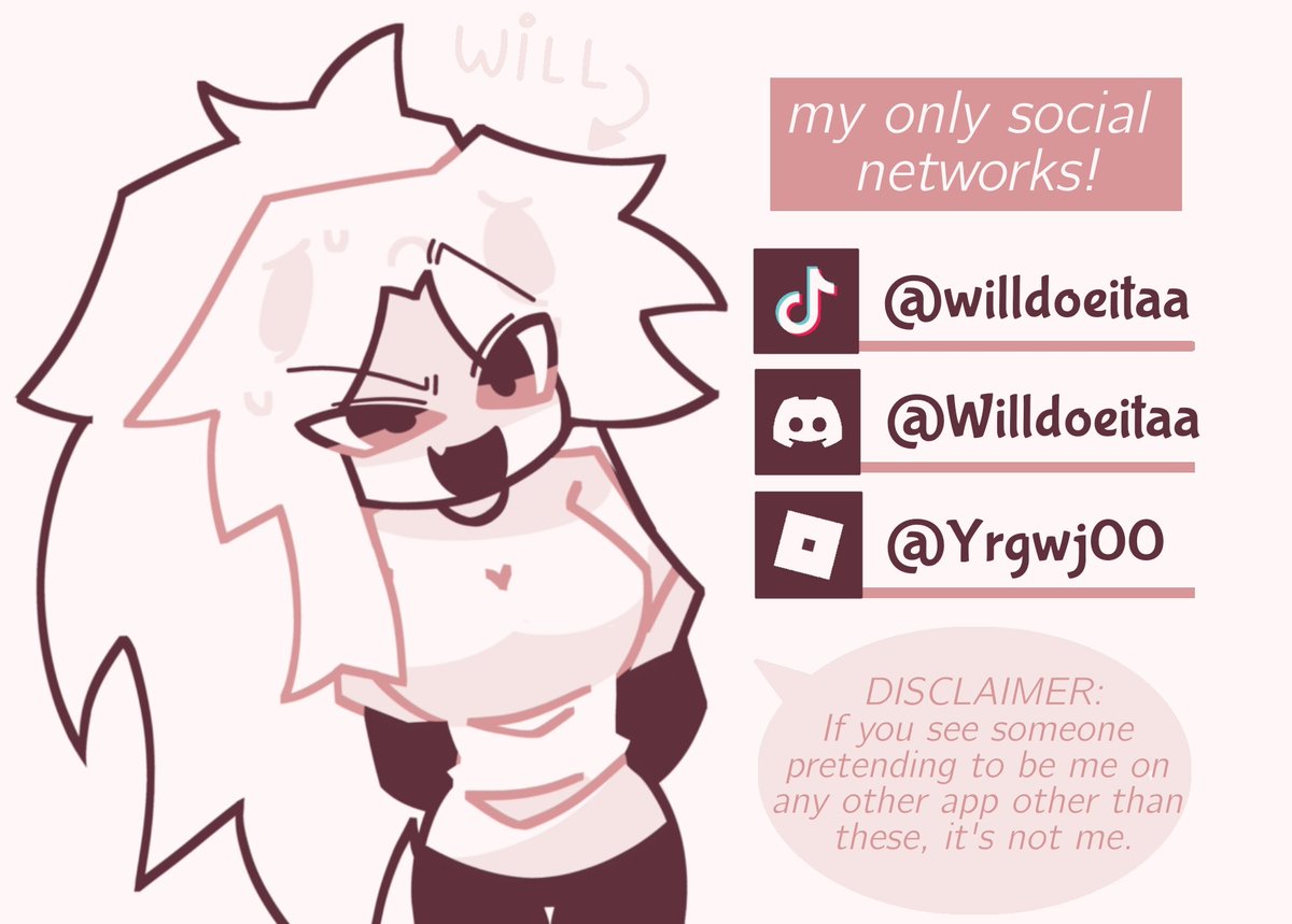 willdoeita's tweet image. Many people say they see my art on Pinterest but know that I don't post my art unless it's on Twitter or TikTok. Stay alert skibidis!