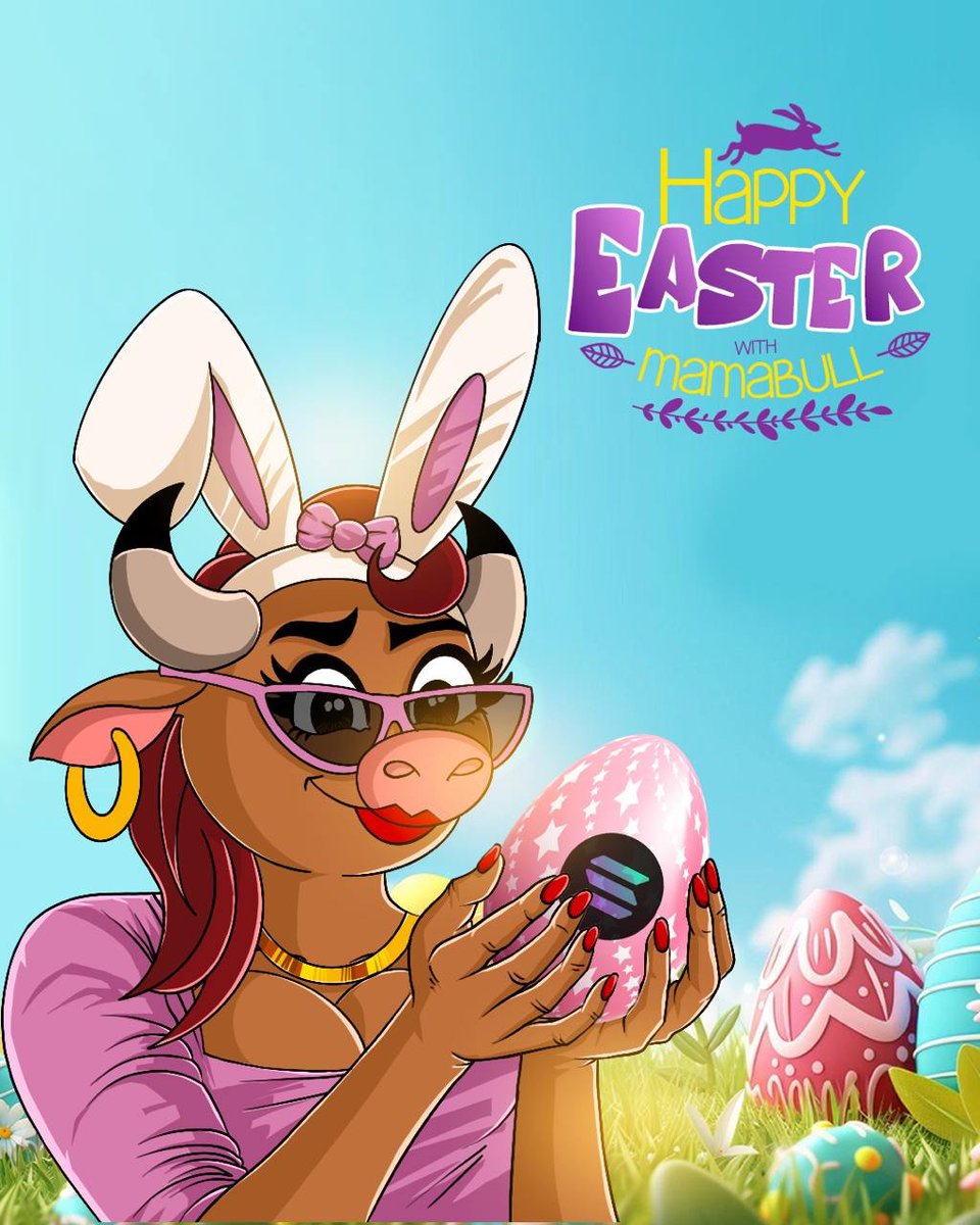 mamabull_token's tweet photo. MamaBull’s got her eyes on one very bullish egg 👀💎
Who else is hunting for alpha this weekend?

Happy Easter Saturday from the MamaBull fam! 💜 $MAMA https://t.co/J3ACJGBfQW