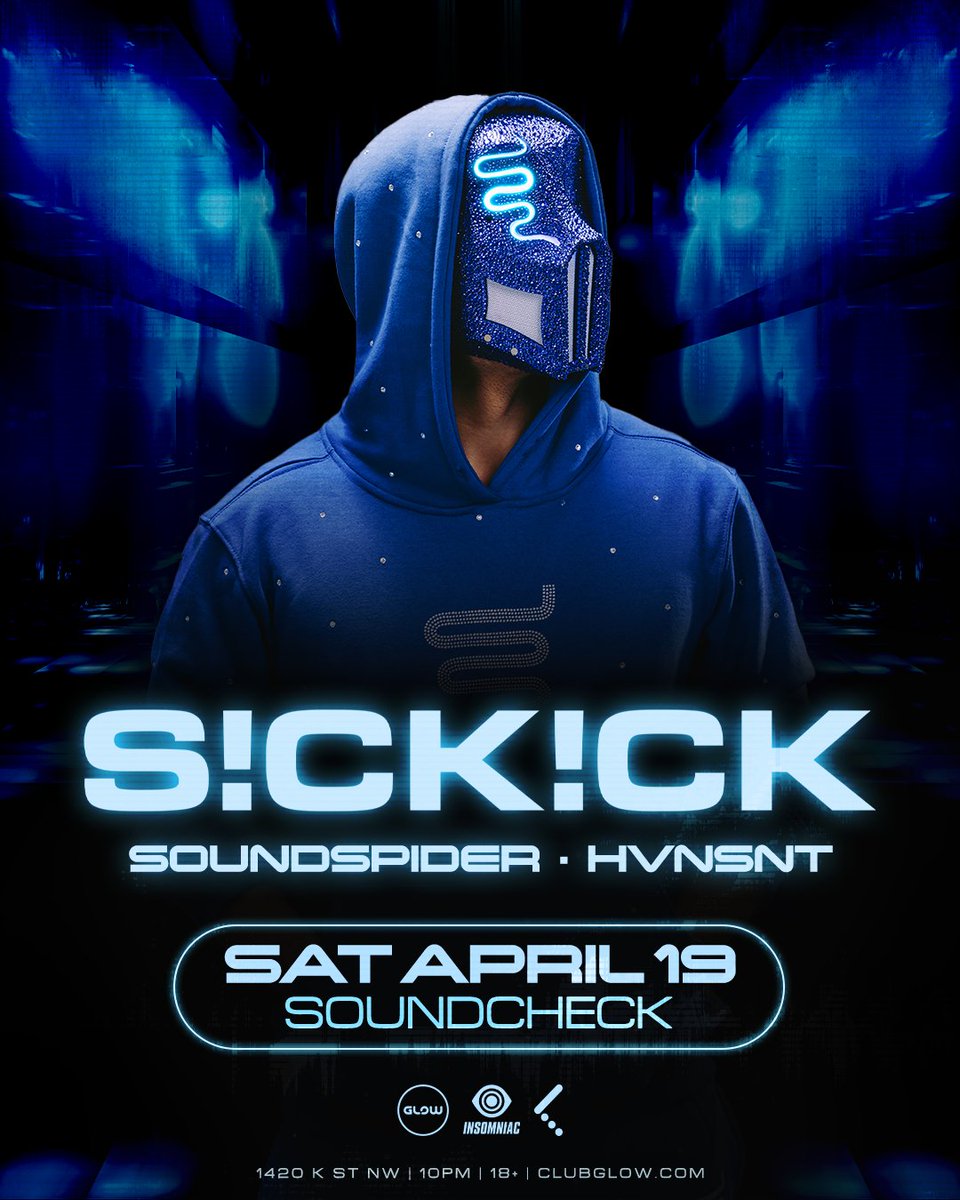 TONIGHT! <a href="/SickickMusic/">SickickMusic</a> is back at Soundcheck, with support from Soundspider &amp; Hvnsnt. 

🔒 Tables are SOLD OUT, grab final tickets → bit.ly/sickick25