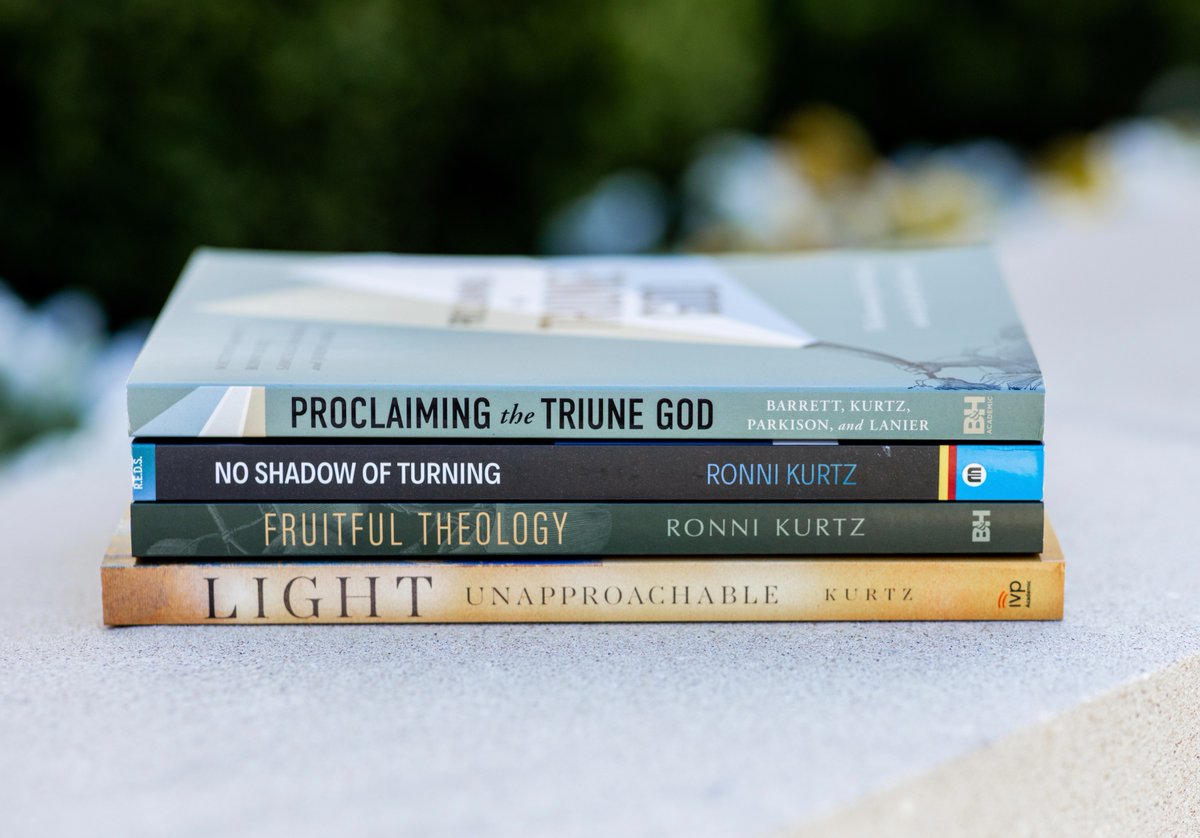 Midwestern Seminary (@mbts) on Twitter photo 📚 GIVEAWAY 📚
To celebrate the addition of Dr. <a href="/RonniKurtz/">Ronni Kurtz</a> to MBTS faculty, we're giving away a book bundle! The bundle includes his books:
📖 Fruitful Theology
📖 No Shadow of Turning
📖 Proclaiming the Triune God
📖 Light Unapproachable
FOLLOW US + LIKE this post, and 📚 GIVEAWAY 📚
To celebrate the addition of Dr. <a href="/RonniKurtz/">Ronni Kurtz</a> to MBTS faculty, we're giving away a book bundle! The bundle includes his books:
📖 Fruitful Theology
📖 No Shadow of Turning
📖 Proclaiming the Triune God
📖 Light Unapproachable
FOLLOW US + LIKE this post, and