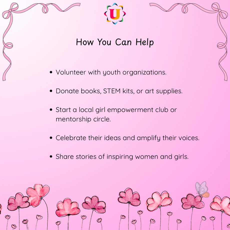 The future is brighter when we uplift and empower girls! By providing education, mentorship, and opportunities, we can help the next generation of girls dream big and achieve even bigger. Together, let's break barriers and build a world where every girl thrives! #EmpowerGirls