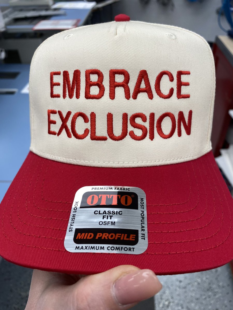 Brand new edition! Available now. Wear your courage and show the world you’re drawing hard boundaries. 

Embrace Exclusion. courageisahabit.org/store