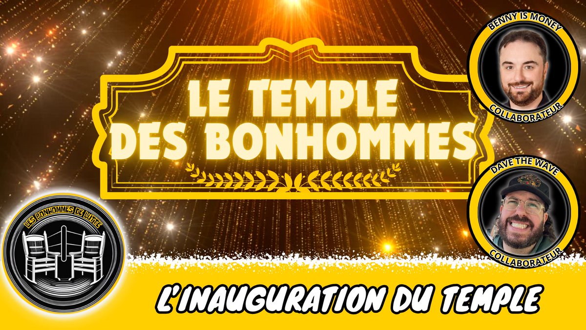 Vous voulez vous mettre dans le mood de WrestleMania 41 aujourd’hui ? La toute première édition du Temple des Bonhommes est en ligne !
En plus d’une analyse de la carte match par match avec <a href="/BennyIsMoney/">La Révision Des Comptes de la Lutte!</a> et <a href="/lavague16/">David LaVague</a>. C’est dispo partout — manquez pas ça !
