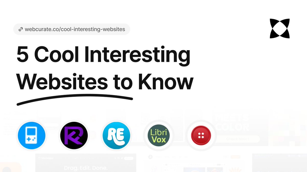 5 cool interesting websites you SHOULD NOT miss: 👇

1. playretrogames .com 
2. retroflix .org 
3. boredbutton .com 
4. librivox .org 
5. relisten .net  

#fun #Entertainment