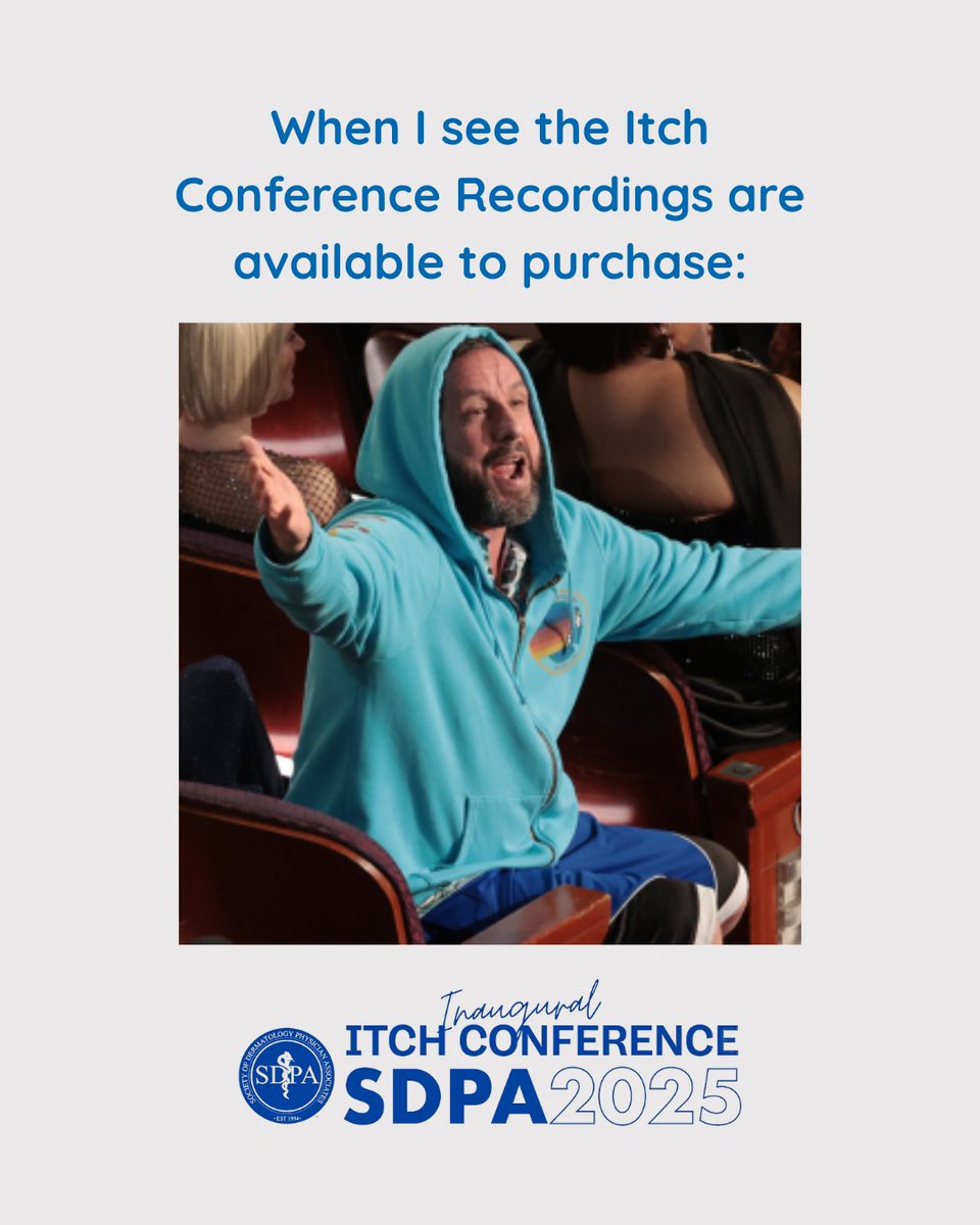 👉 Itch Recordings are now available for purchase in the Learning Center! Earn CME and get the latest insights, all on your schedule. ow.ly/NjhL50VEcva
#DermLife #CMEonDemand #ItchConference #SDPA #PAinDerm