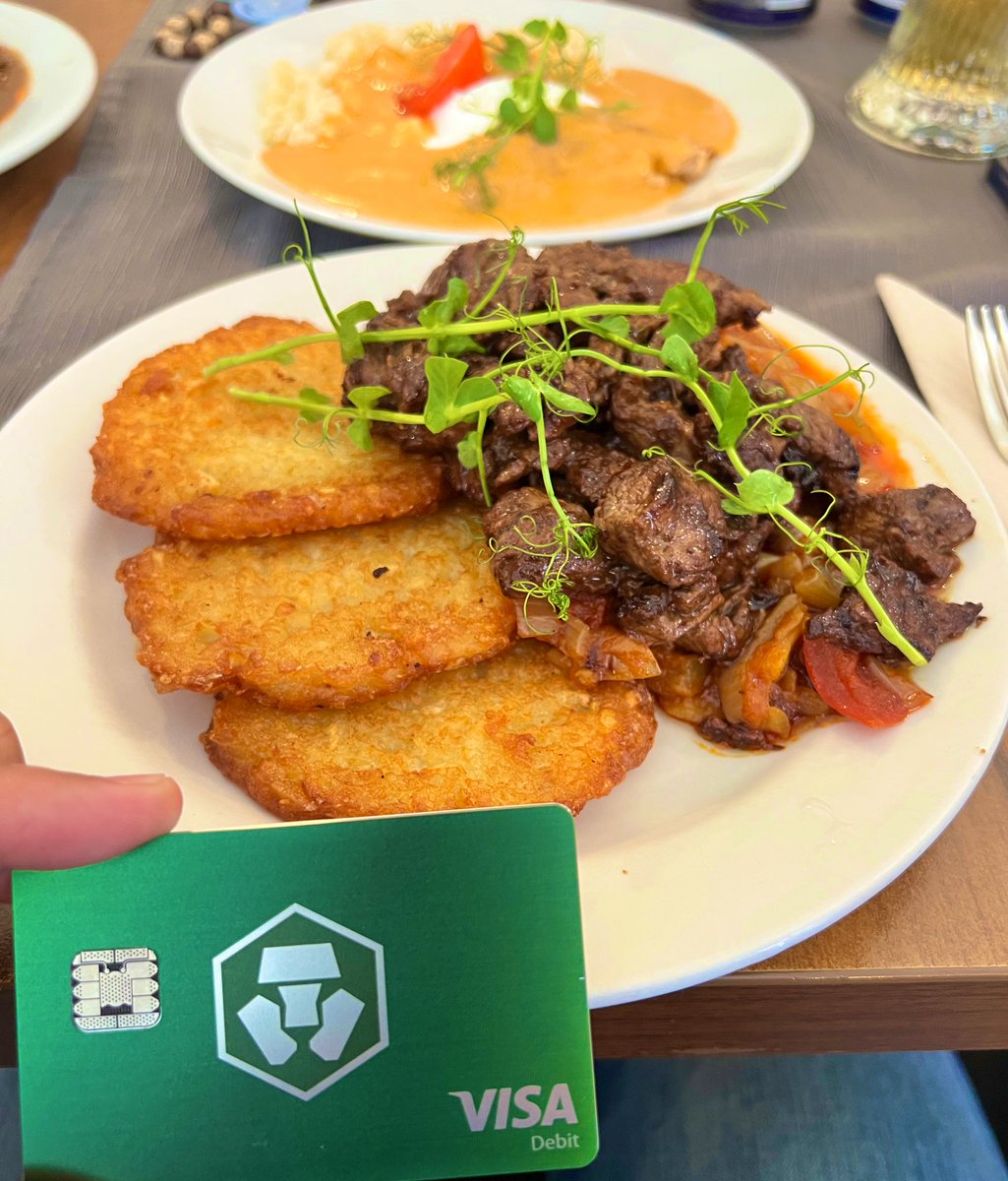 Ooooh Yeah😎👌🤤the Hungarian food is excellent #crofam #footporn #Cryptocom #bornbrave