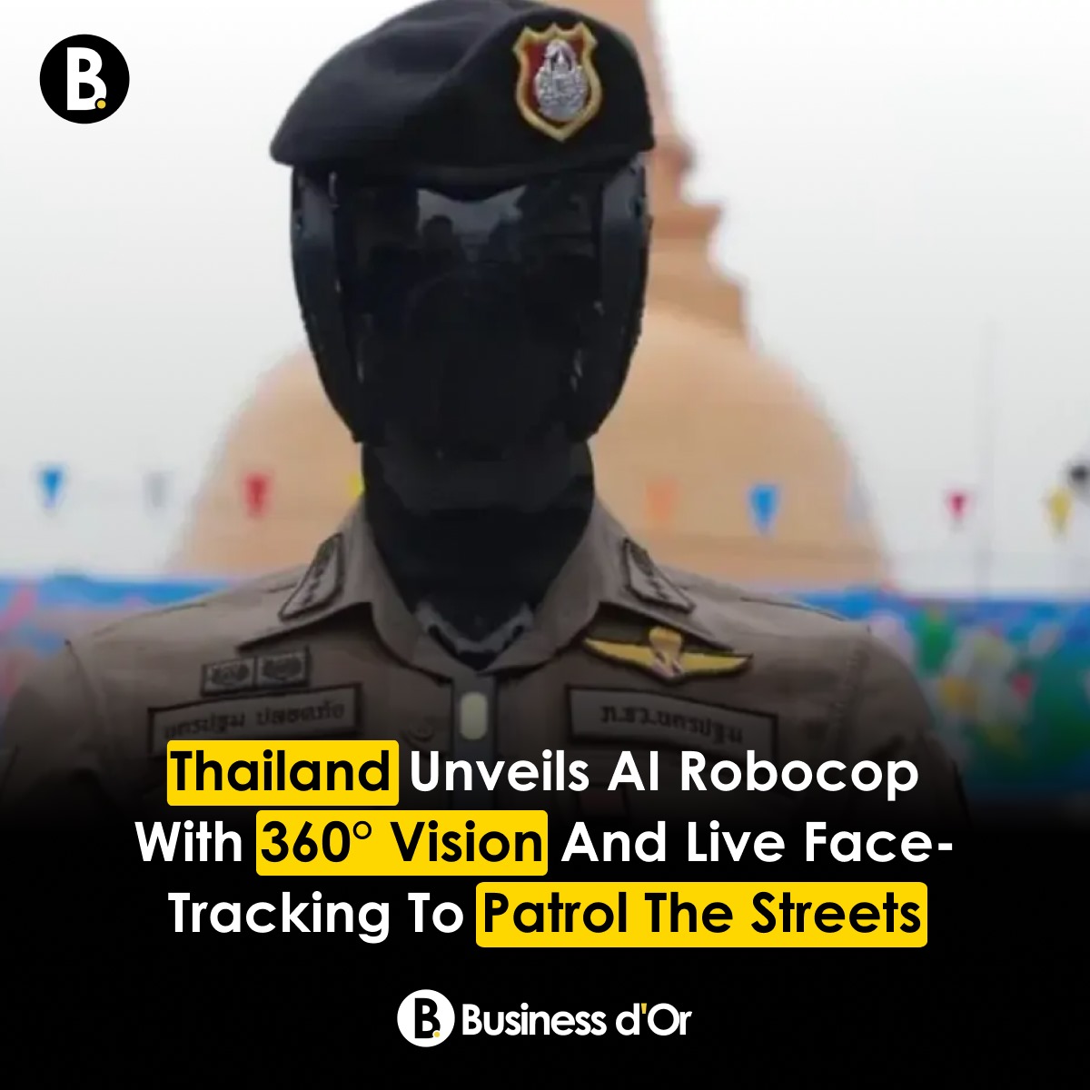 BusinessdOr's tweet image. Thailand launched its first AI-powered police robot during the Songkran festival in Nakhon Pathom to boost public safety.

The Royal Thai Police introduced the robot, called &quot;AI Police Cyborg 1.0,&quot; on April 16 via Facebook. 
#Thailand #PoliceRobot #Songkran2025 #businessdor