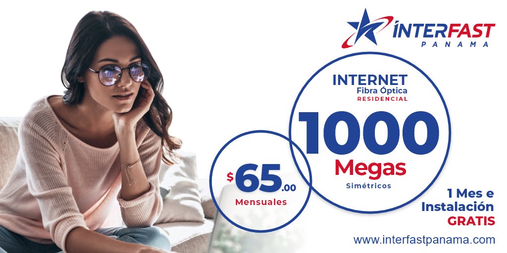 InterFastPanama's tweet image. ¡Experimenta la potencia de 1000 Mbps con nuestro internet simétrico en Panamá! Conéctate de manera estable y al mejor precio, con instalación y el primer mes completamente GRATIS. ¿Listo para mejorar tu conexión? 👉 hubs.li/Q03fkl3L0 #InternetPanamá #InterFastTelecom