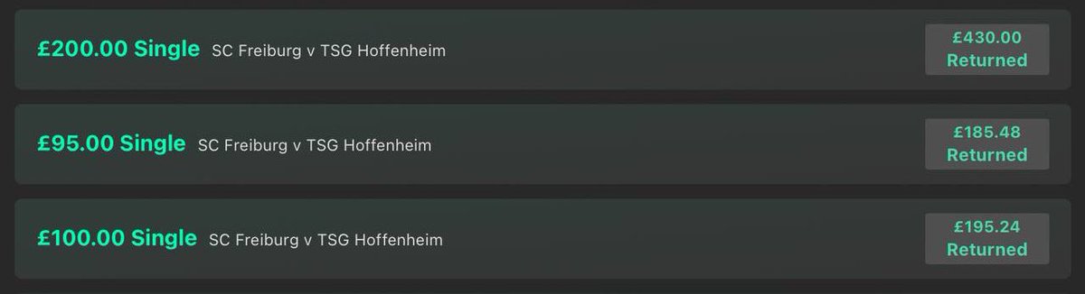 Nice day for bet365 backers so far ✅🏠