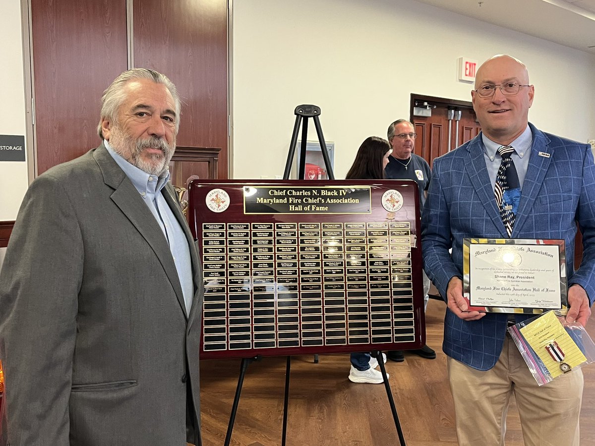 NFSAorg's tweet image. NFSA President @chiefrays inducted into MD Fire Chiefs Association Hall of Fame this morning ! Way to go Chief Ray! #PartnersInProgress
