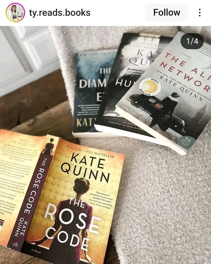 katequiun's tweet photo. #SaturdayShoutout to @ty.reads.books over on Instagram for this fabulous pic of #TheRoseCode and her backlist sisters! I love seeing my books out in the wild, online or in the real world...
#WritingCommunity #AmWriting #Author https://t.co/gFfx8zE2ea