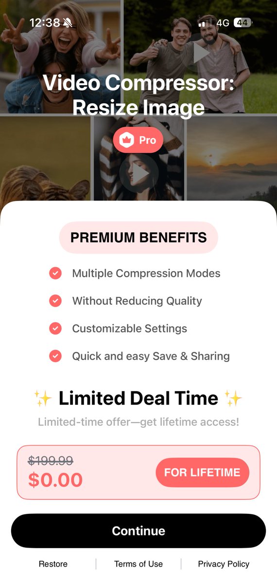 GRATIS DE POR VIDA POR TIEMPO LIMITADO 🏃‍♂️
CORRAN… CORRAN… 

Sirve para comprimir VIDEOS bajándoles la mínima calidad 

apps.apple.com/mx/app/video-c…