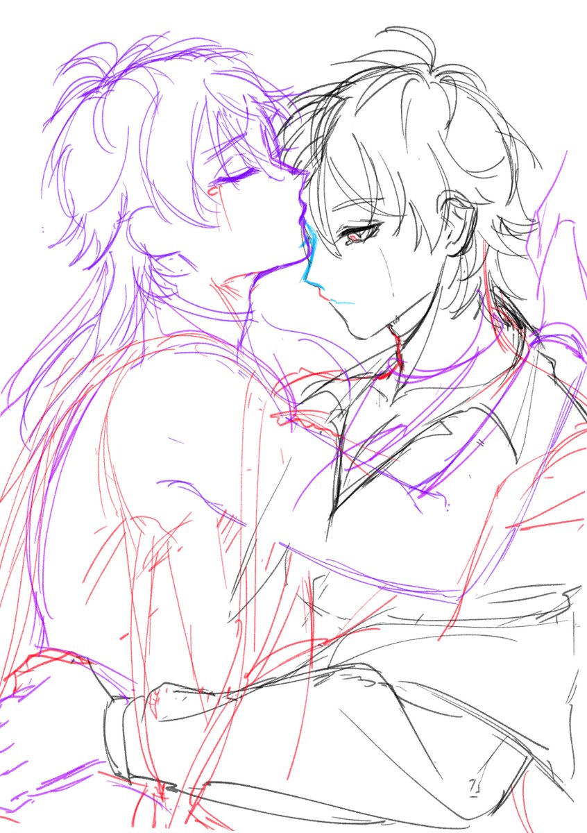 lemonsensitive's tweet image. Coming bacc with them
Rin and Eito