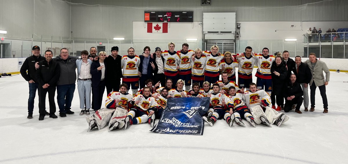 Your 2024-2025 Doherty Division and South Conference Champions 
New Hamburg Firebirds. #pjhl
#hockeychampions 
<a href="/PJHLOntario/">PJHL</a> <a href="/PJHL_Doherty/">PJHL DohertyDivision</a> 
<a href="/PJHL_Official/">PJHL</a>