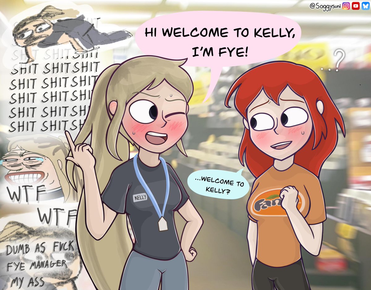 Soggysuni's tweet photo. When a cute girl walks into FYE - Class of 09
i have a lot of catch-up posting to do but for now I have projects to work on
#classof09 #classof09fanart #kellari https://t.co/y1Jy9Jc7GU