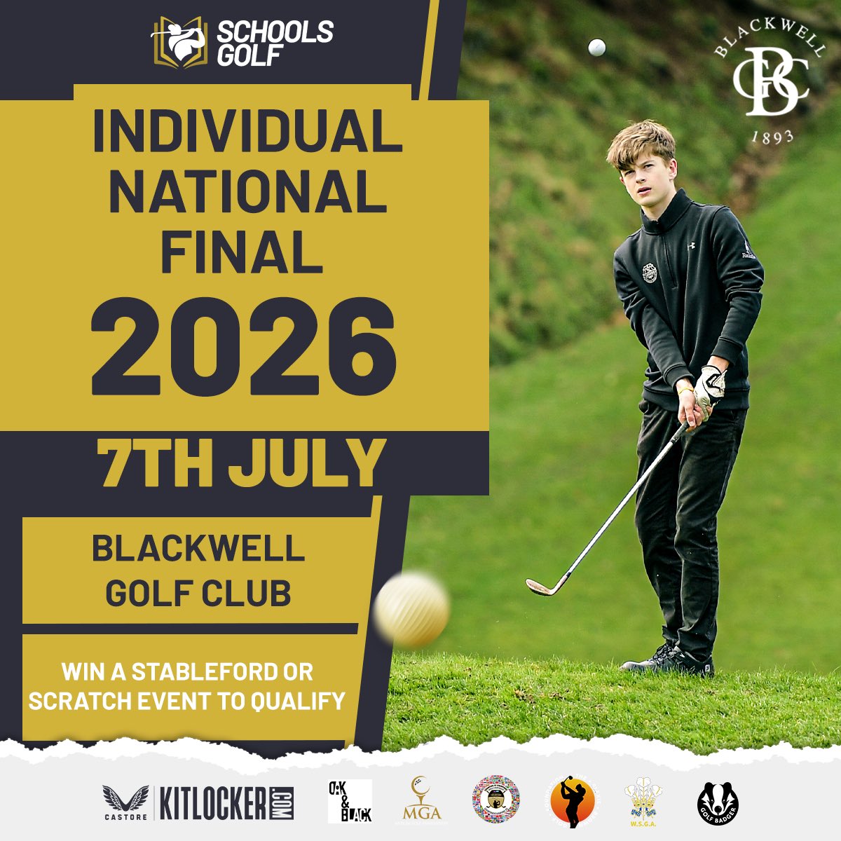 SchoolsGolfTour (@schoolsgolf_uk) on Twitter photo Win a qualifier, play in the final!
Any player who wins a Scratch or Stableford regular season qualifier will receive a FREE invite to the Individual National Final <a href="/BGC1893/">Blackwell Golf Club</a> on 7th July ⛳️
<a href="/cookiejargolf/">Cookie Jar Golf</a> 🏌️♂️🏆 Win a qualifier, play in the final!
Any player who wins a Scratch or Stableford regular season qualifier will receive a FREE invite to the Individual National Final <a href="/BGC1893/">Blackwell Golf Club</a> on 7th July ⛳️
<a href="/cookiejargolf/">Cookie Jar Golf</a> 🏌️♂️🏆