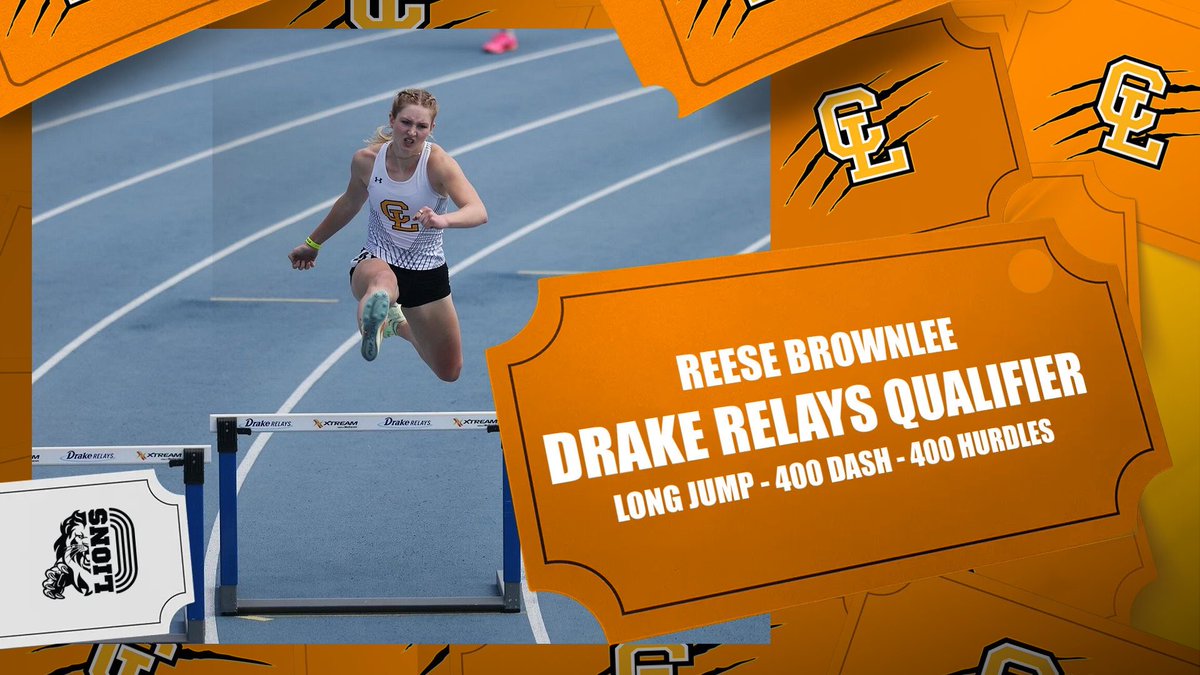 🔵 Reese Brownlee

⚪️ Long Jump
📆 Thursday, April 24
⏰ 6:00PM

⚪️ 400 Meter Dash
📆 Friday, April 25
⏰ 5:28PM

⚪️ 400 Meter Hurdles
📆 Saturday, April 26
⏰ 2:12PM