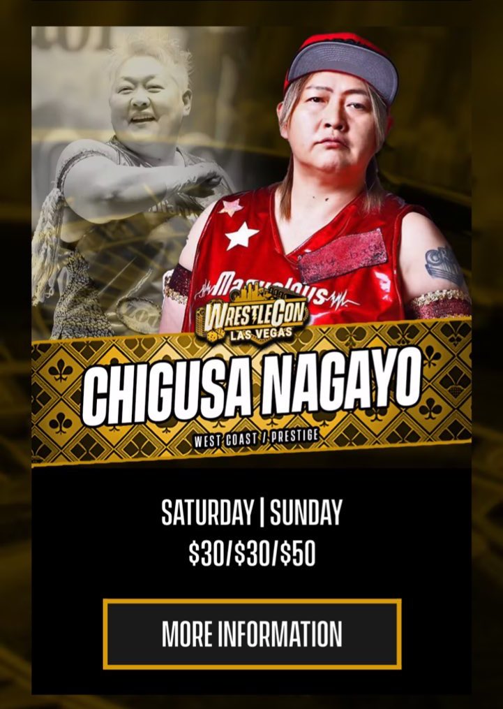 info_marvelous's tweet image. #WrestleCon 
💥CHIGUSA NAGAYO💥

We'll stay until 1 o'clock! It's the leftmost room in the room.

rooms1-6

#マーベラスプロレス　
#marvelouspro