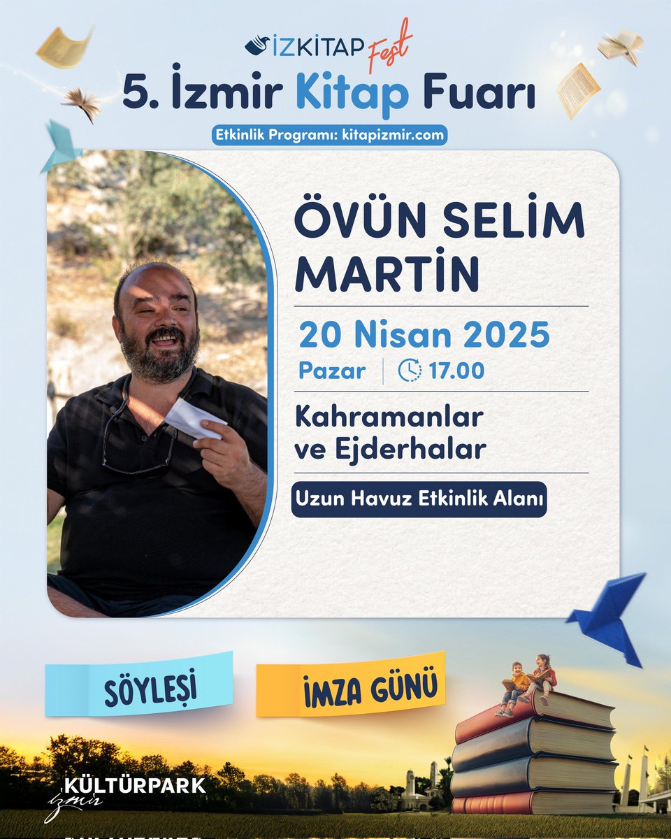 Değerli okurların, öğrencilerin  ve mitoloji meraklılarının dikkatine.  
"KAHRAMANLAR ve EJDERHALAR" için son çağrı!!!

İzmir <a href="/izkitapfuari/">İzkitap</a>  kapsamında düzenlenecek söyleşi, 20 Nisan Pazar (Yarın) saat 17.00'da Kültürpark Fuar Alanında.

Bekleriz efendim. 
<a href="/SakinOkurlar/">Sakin Kitap</a>