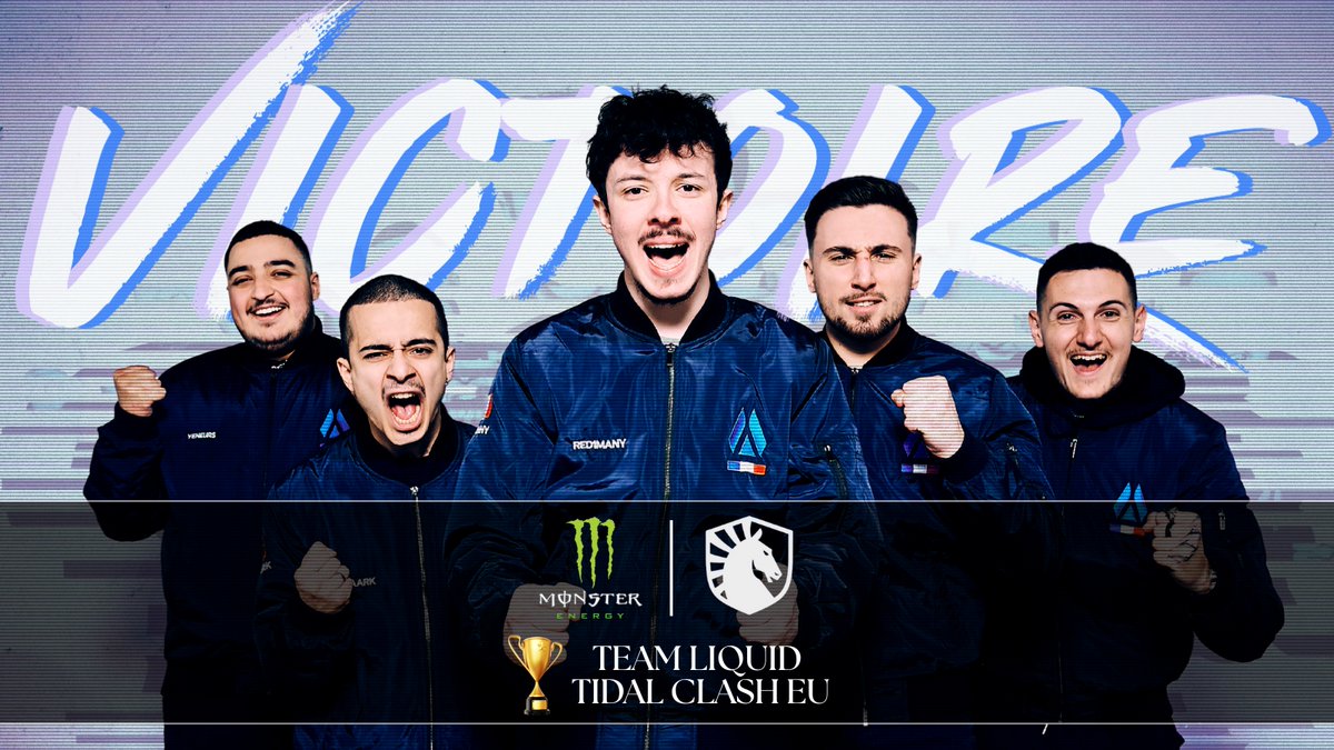 🏆 La win sur le <a href="/TeamLiquid/">Team Liquid</a> TIDAL CLASH EUROPE !
4 wins BO1 pour atteindre la finale contre Eternal Premium en BO3.

🟢 13-8 [inferno]
🟢 13-2 [ancient]

🔥 Félicitation <a href="/unshaark/">unshaarK</a> <a href="/VECTIZZ1/">VECTIZZ</a> <a href="/Yeneurs/">Yeneurs</a> <a href="/_SHOGU/">SHOGU</a> <a href="/red1many/">Red1many</a>  

Merci à <a href="/TeamLiquid/">Team Liquid</a> et <a href="/MonsterEnergy/">Monster Energy</a> pour l'organisation🤝