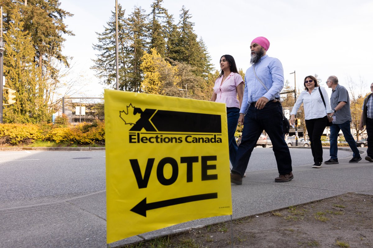 I voted!!

Friends, this is an important election.

Together we can create a Canada that works for everyone – a home you can afford, better health care services, and a bright future for our communities.

If you believe in this Canada, there’s still time to vote with us today.

Go