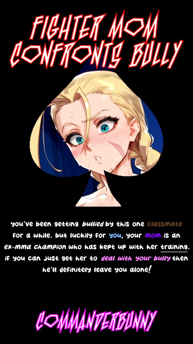 CommanderBunny's tweet photo. Your fighter mom confronts your bully~ (1/3) https://t.co/uoNij5ToEJ