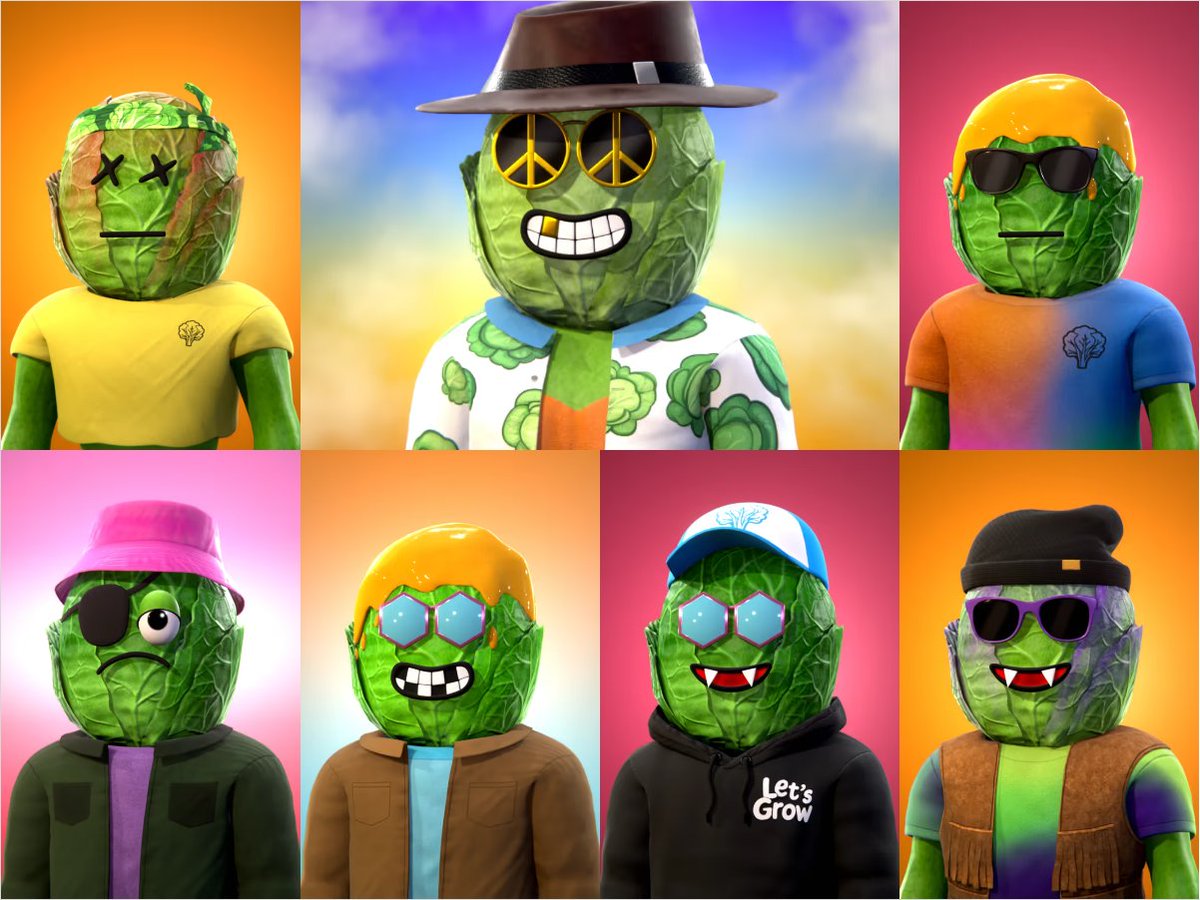 NftNickF's tweet photo. Just minted 5 more @lettucemonsters and my squad is  unbe-leaf-able. 🥬 No one’s touching this crew!

Who’s got a better lineup? I’ll wait. 

#LettuceMonsters #Metablast https://t.co/rU5AvKDnrn