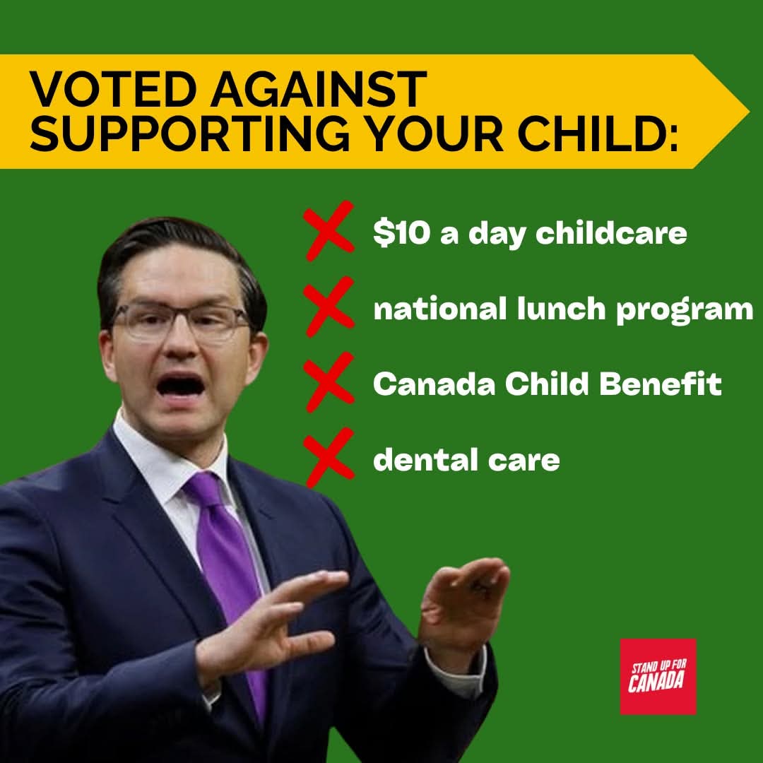 canadaspeaks's tweet photo. Pierre Poilievre's voting records proves he doesn't care about children.
#PierrePoilievre #canadafirst #dentalcare #childcare #lunchprogram #debate2025 #canadaelection2025 https://t.co/cl1AlMNUPm