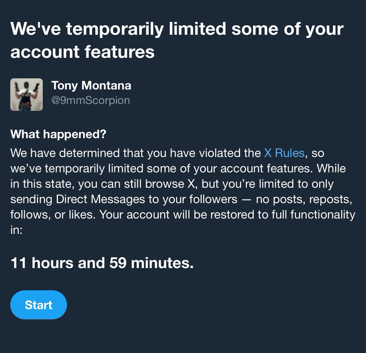 Well, I’ll be here for 12 hours.