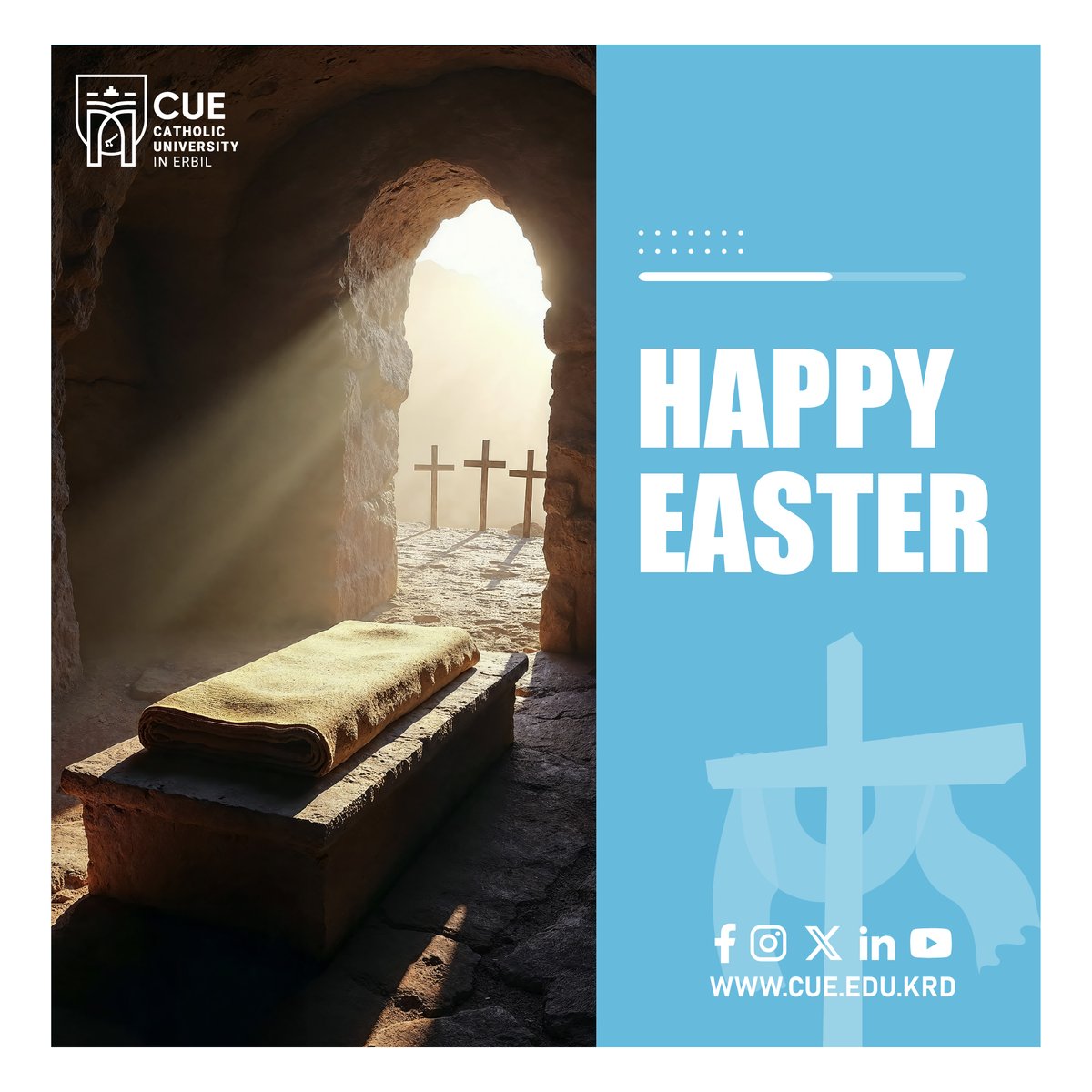 Happy Easter to our dear students! Wishing you joyful moments with your families and loved ones.

#CUE